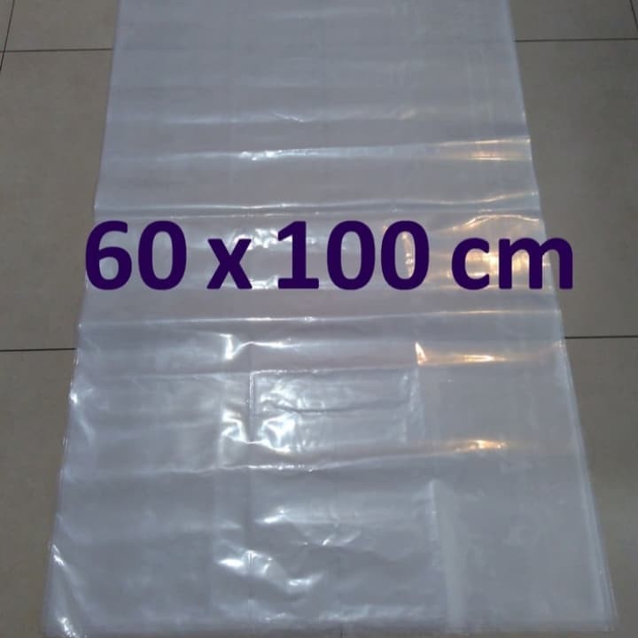 Kantong Plastik PE Kuat Tebal Lentur 60x100cm packing Ikan hias arwana 60cm kirim pengiriman arowana