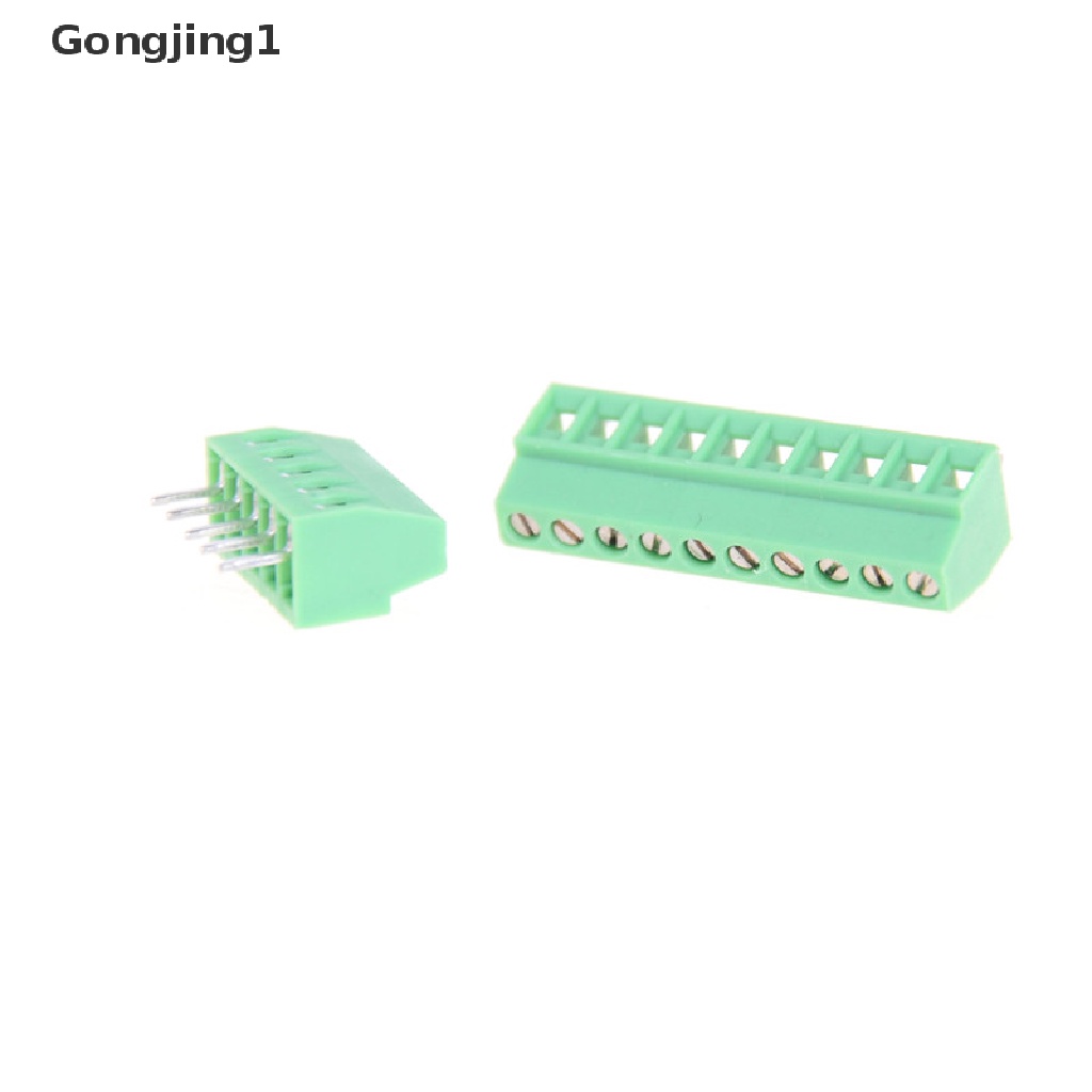 Gongjing1 1pc Blok Terminal Sekrup PCB Universal 2P-16P KF128 2.54mm