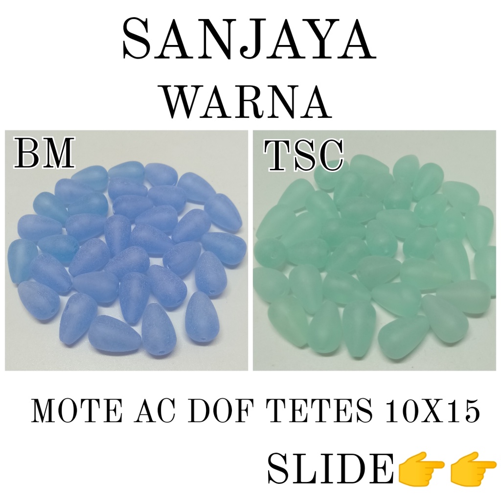 MANIK DOF / MOTE DOF / MANIK TETES / MOTE TETES / MANIK DOF TETES / MUTIARA DOF TETES 10X15