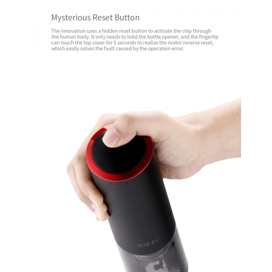 XIAOMI CIRCLE JOY Rechargeable Automatic Wine Bottle Opener CJ-EKPQ02