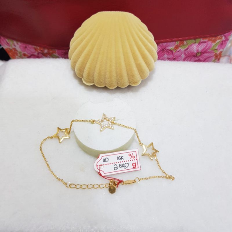 Gelang rantai emas 70 bintang