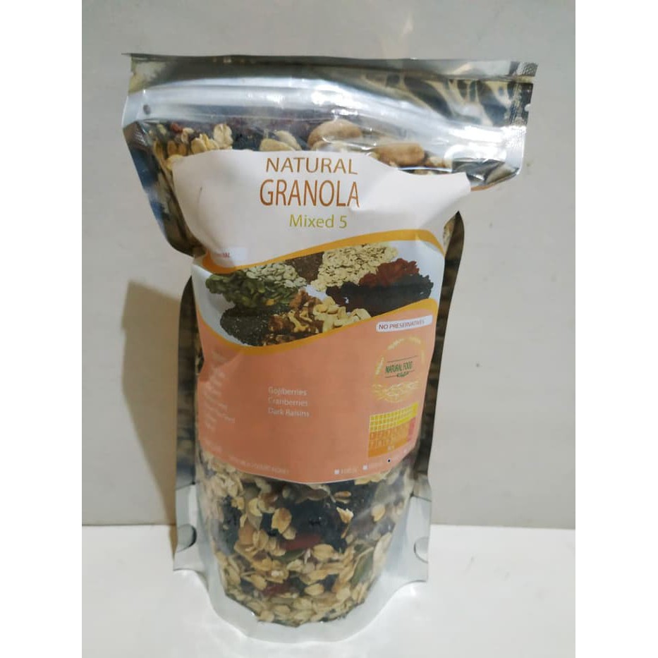 

Natural Granola Mixed 5 - 500 gr