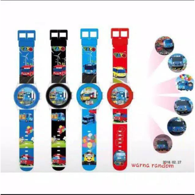 Jam Tangan Anak Laser Musik Melody Karakter Batman