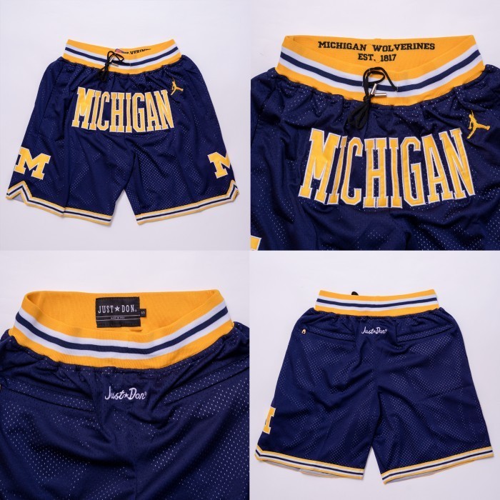 Celana Basket Swingman JustDon Michigan Wolverines Navy