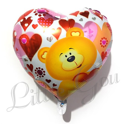 Bear Heart Shape Balloon Foil / Balon Foil Hati Beruang / Balon Bear / Balon Beruang / Balon Teddy B