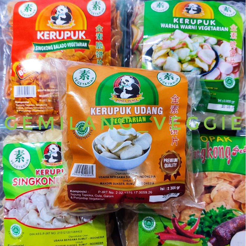 

kerupuk panda vegetarian