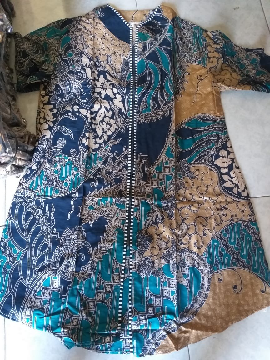 Batik Dolby Dolbi Dobby Doby Tenun Sutra Tulis Katun Atbm Baron Atasan Batik Wanita Sogan Srg308