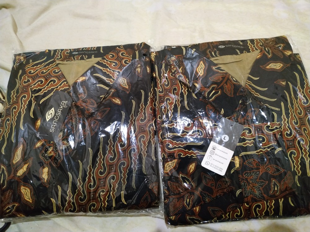 Batik Couple / Baju Batik Couple / Batik Set / Batik Lengan Panjang / Rok Set