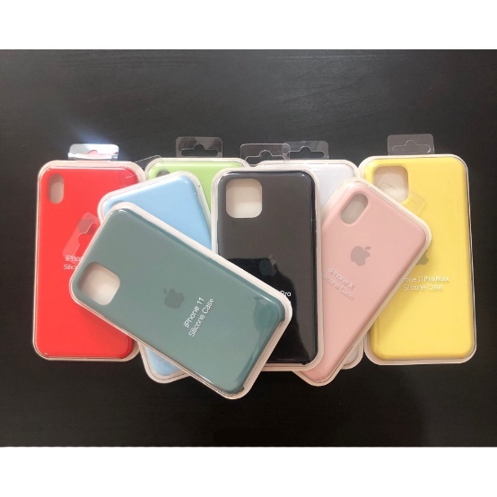 Premium Casing Iphone silikon 7+, 8+, X, Xs, Xr, 11 Polos Berwarna Summercase Material Silicone