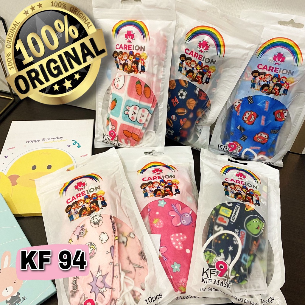 Masker KF94 ANAK BTS lucu isi 10pcs facemask