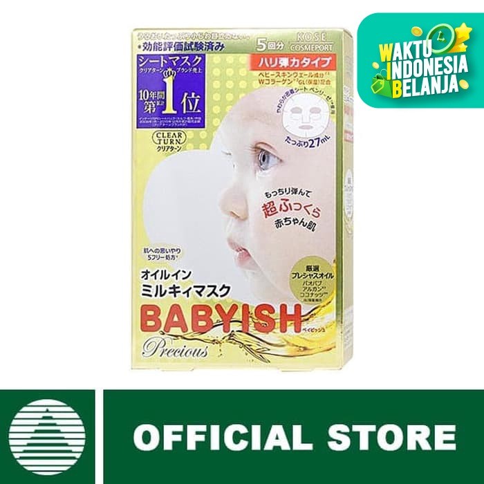 

Kose Cosmeport - Clear Turn Precious B (Mengenyalkan) 5 sheet