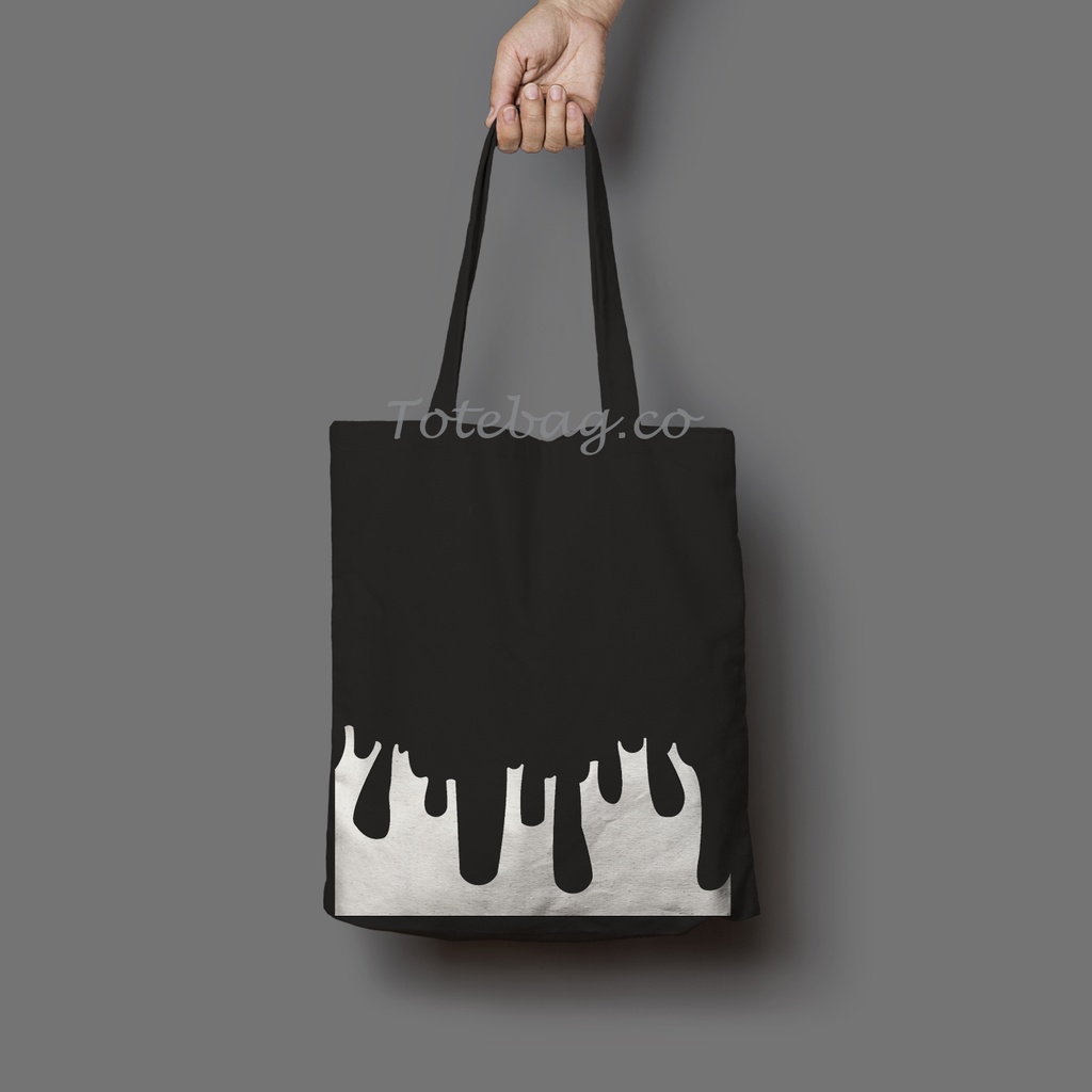 TOTEBAG Terbaru KANVAS Pria Dan Wanita TAS TOTE BAG Bisa Dipakai Sekolah - Waterdrop Dan AOT