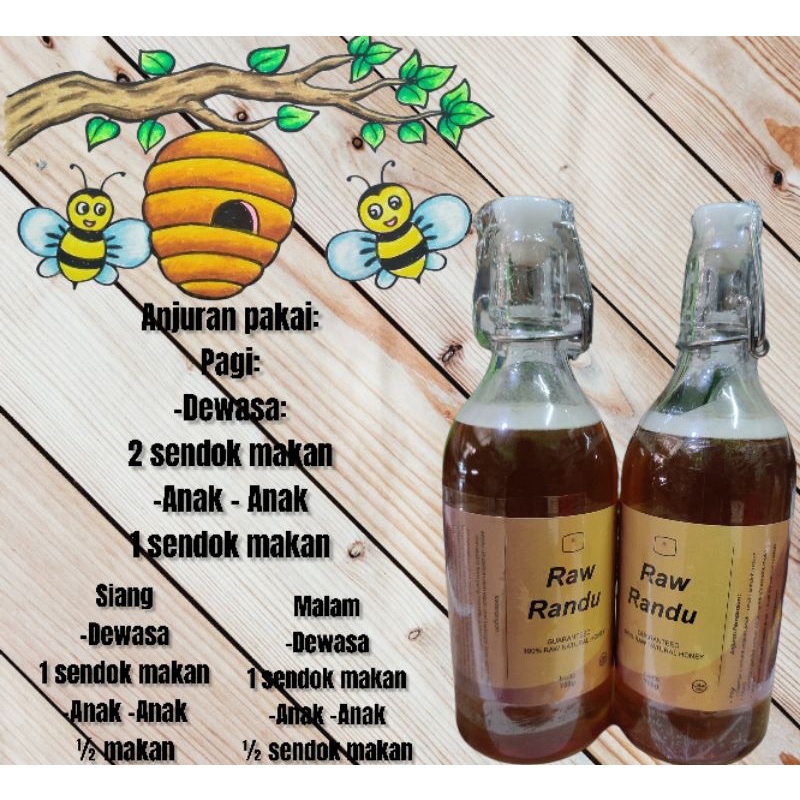 

Madu randu Murni Asli - Raw honey 700gr (Manis) Natural Raw Honey