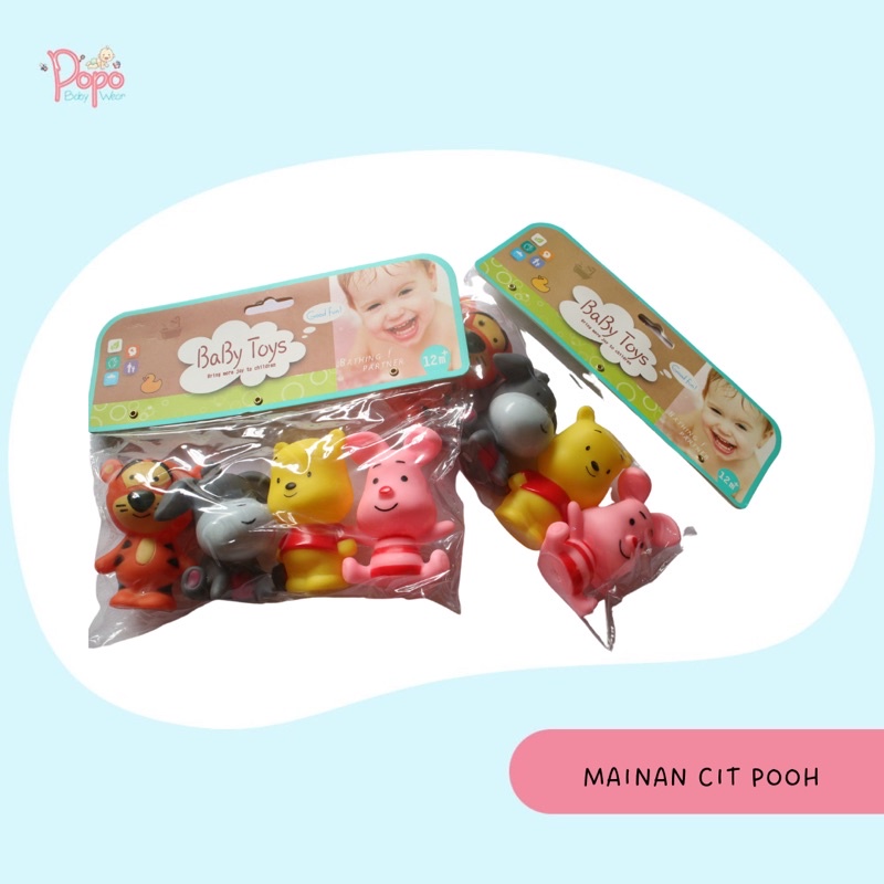 Mainan cit-cit bayi / cit mandi / baby toys bath BABY FUN POOH SERIES (ecer/1pcs