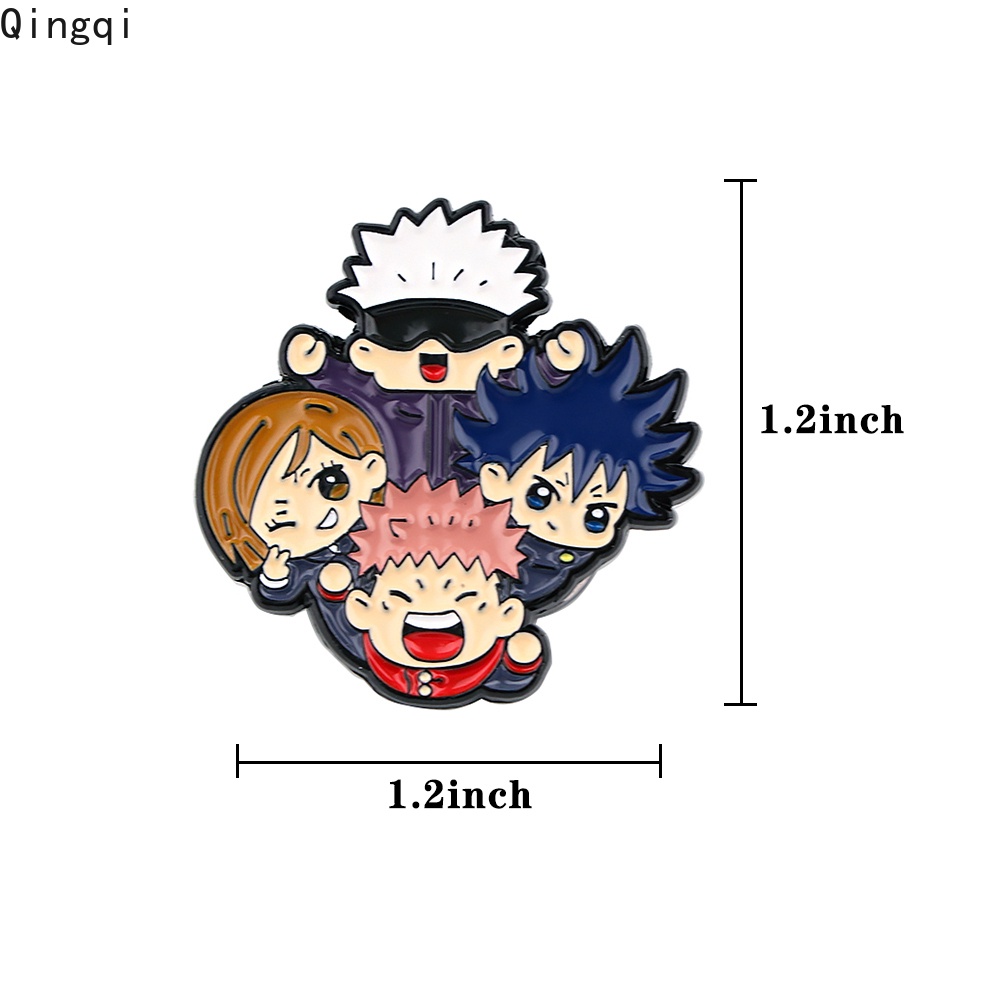 Bros Pin Enamel Desain Kartun Anime Jepang Jujutsu Kaisen