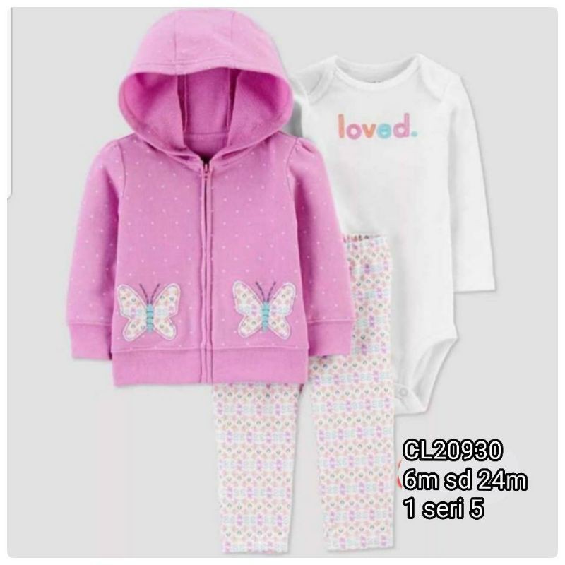 CATELL LOVE HODIE JACKET  GIRLS SET 3 IN 1 JCL311