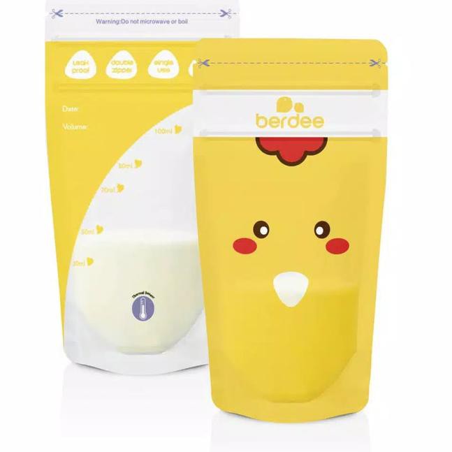 Terbaik...>636YR  BERDEE Breastmilk Storage Bags 100ml isi 30 pcs - Koalee