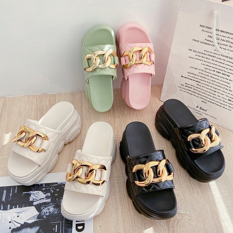SALE  LOKAL AXELINE Wedges Sandal Wanita Korea REBECCA BM510