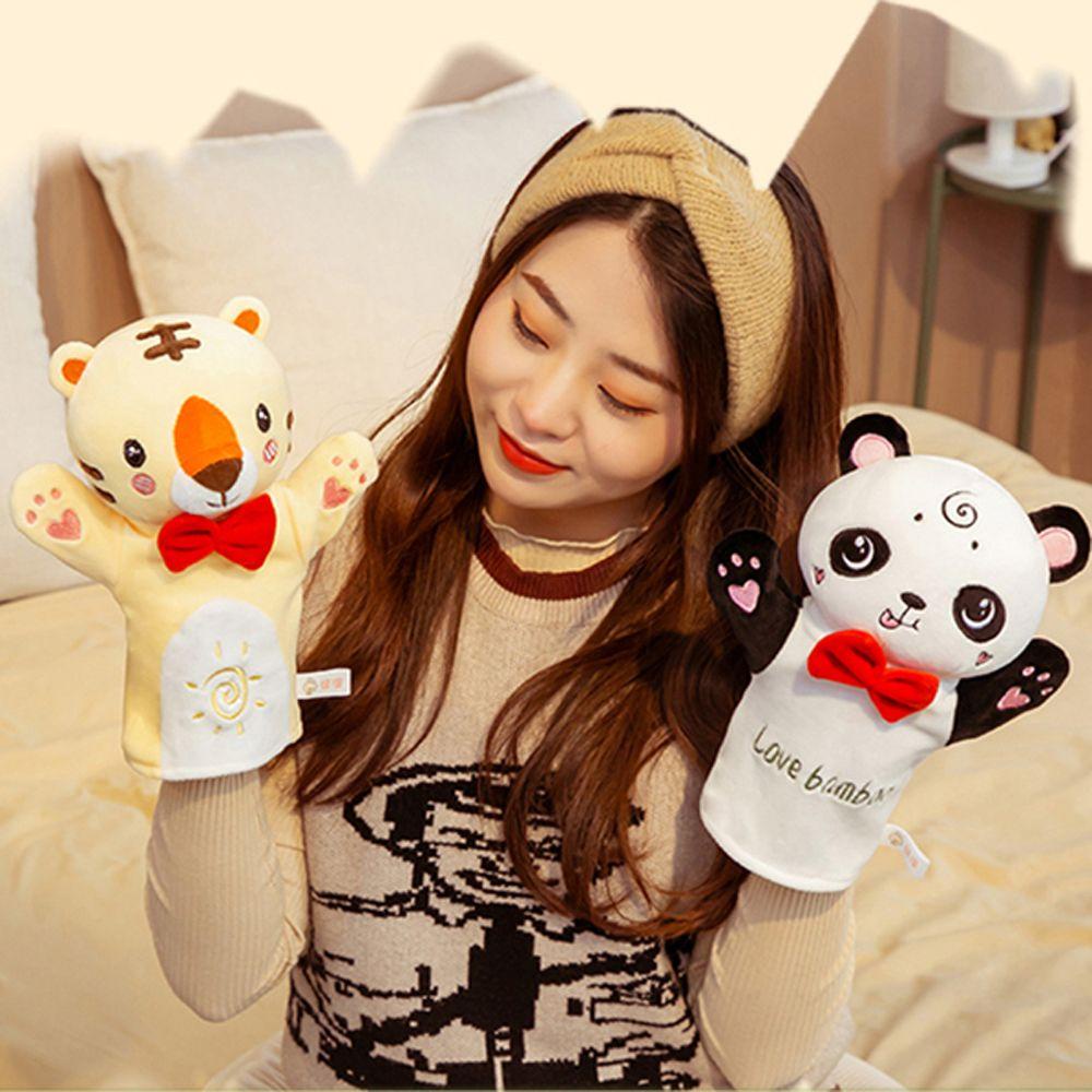 Quinton Animal Plush Hand Puppets Cute Wayang Show Anak Hadiah Mainan Anak Edukasi Toy Story Telling Dolls Mainan Boneka