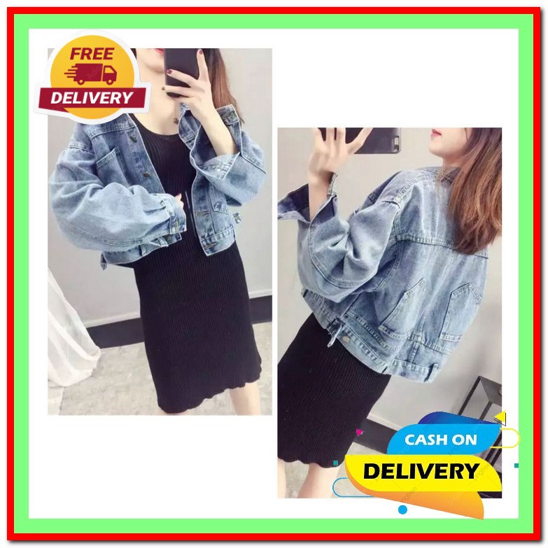 Jaket Levis Jumbo Kekinian Belle Oversize Jaket Levis Wanita Kekinian Bahan Jeanwash Spassy Uwais Ov