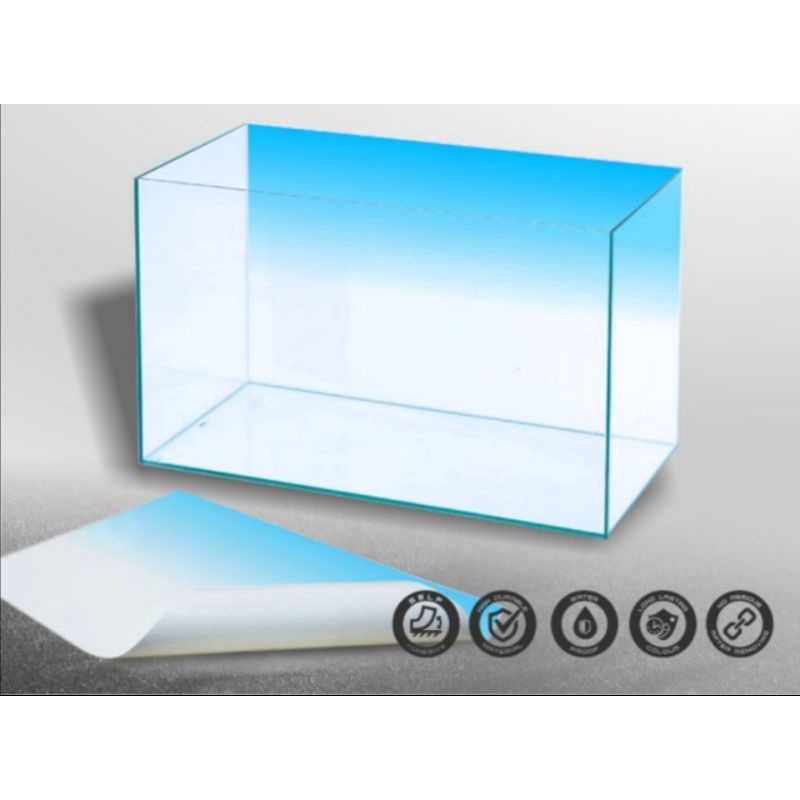 background aquarium gradasi putih biru