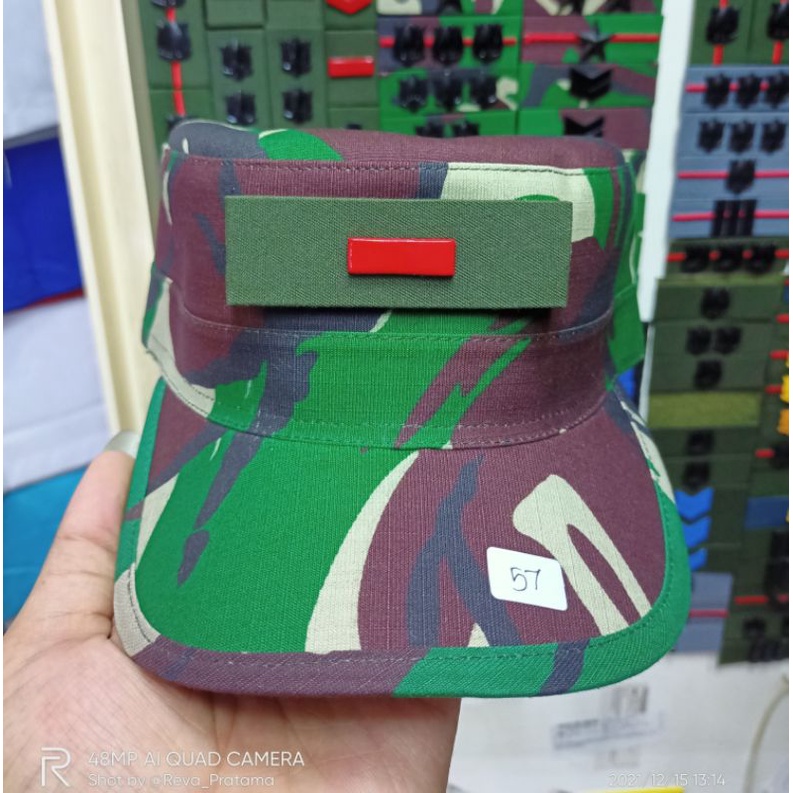 Topi loreng wol malvinas + pangkat prada