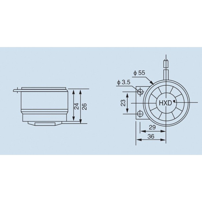 SFN 55 Piezo Buzzer Sirine Passive Pasif Alarm 125 dB Maks 40 Volt