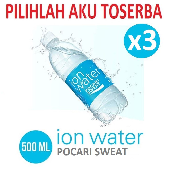 POCARI SWEAT ION WATER PET 500 ml - ( 1 PAKET ISI 3 BOTOL )