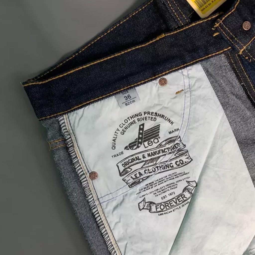 Celana Jeans Pria LEA 606 Grade Original Standart Reguler Model Panjang 28 sampai 38 Denim Distro