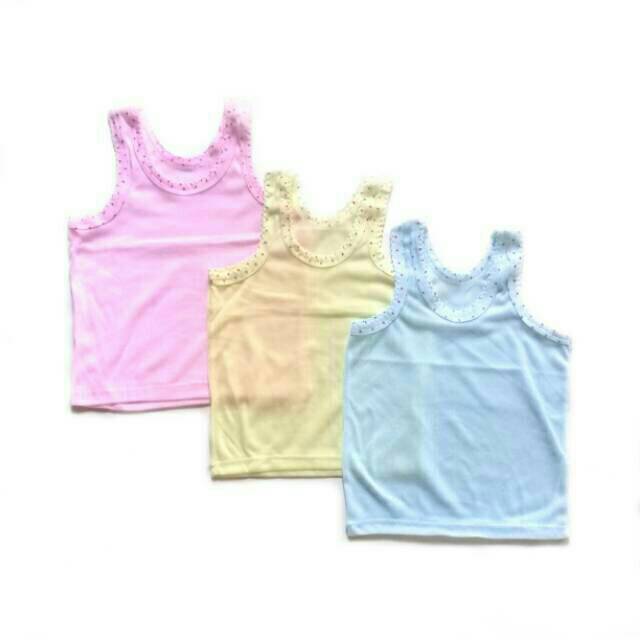 [XL,3L,4L] 1 LUSIN KAOS DALAM ANAK WARNA