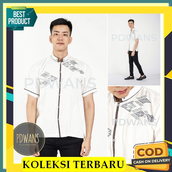 Baju Kemeja Kameja Kmeja Atasan Pakaian Outfit Koko Muslim Modern Qurta Kurta Ramadhan Ramadan Lebar