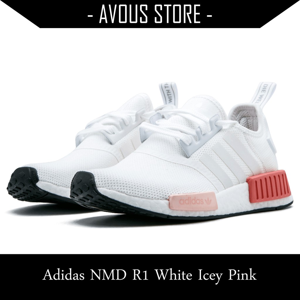 adidas nmd r1 white icey pink