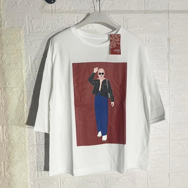 kaos siku kaos tumblr kaos 7/8 kaos oversize kaos print karakter