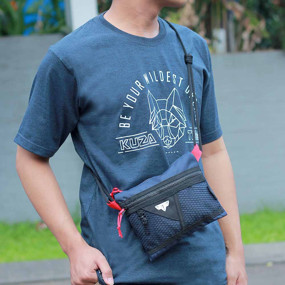 Tas Sling Bag Sacoche - Tas Selempang Handphone Mini Bag Pria Keren Slingbag Kecil Terbaru