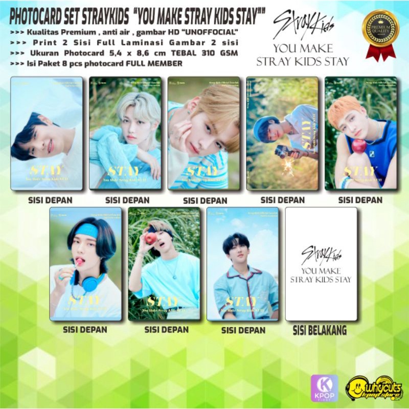 PHOTOCARD SET PC STRAYKIDS PREMIUM // CHRISTMAS EVE // VIDEO CALL EVENT // SINGLE MAGAZINE // STAY