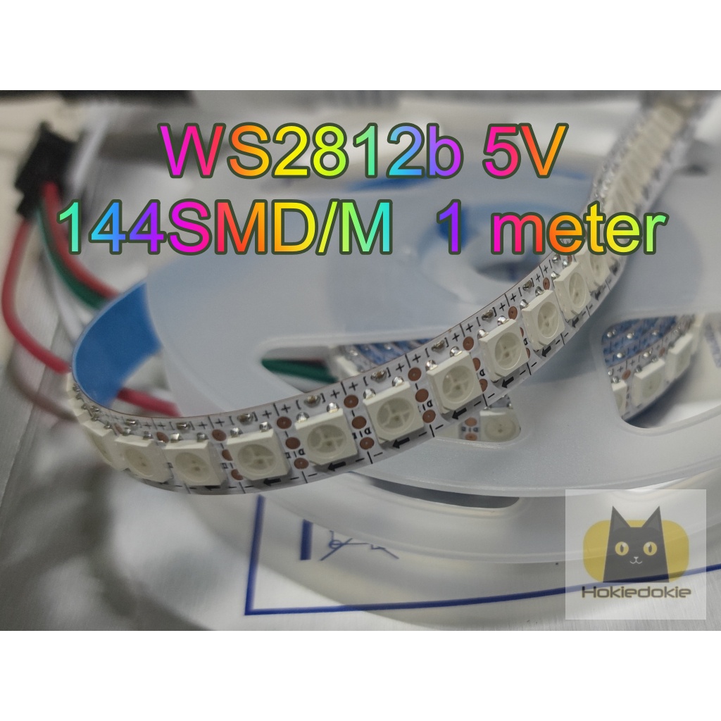 LED STRIP WS2812B WS2812 5V 1M 144 Piksel 144SMD/M Addressable