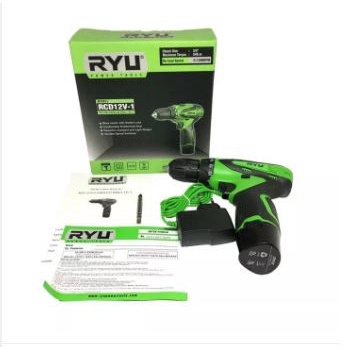 Mesin bor cordless RYU RCI 20V RCD 12V Mesin Bor Cordless/bor Baterai/ Bor Listrik/beton Besi Kayu Full Set Pilihan Bor Tanpa Kabel RYU RCI20V RCD12V RCI 20 V RCD 12 V