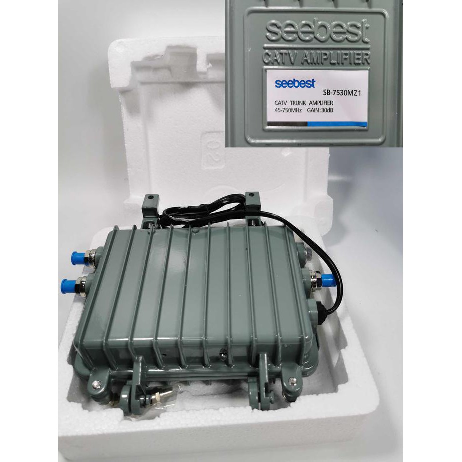 Booster Indoor CATV Line Amplifier Merk SHIBEI / CATV Trunk Amplifier