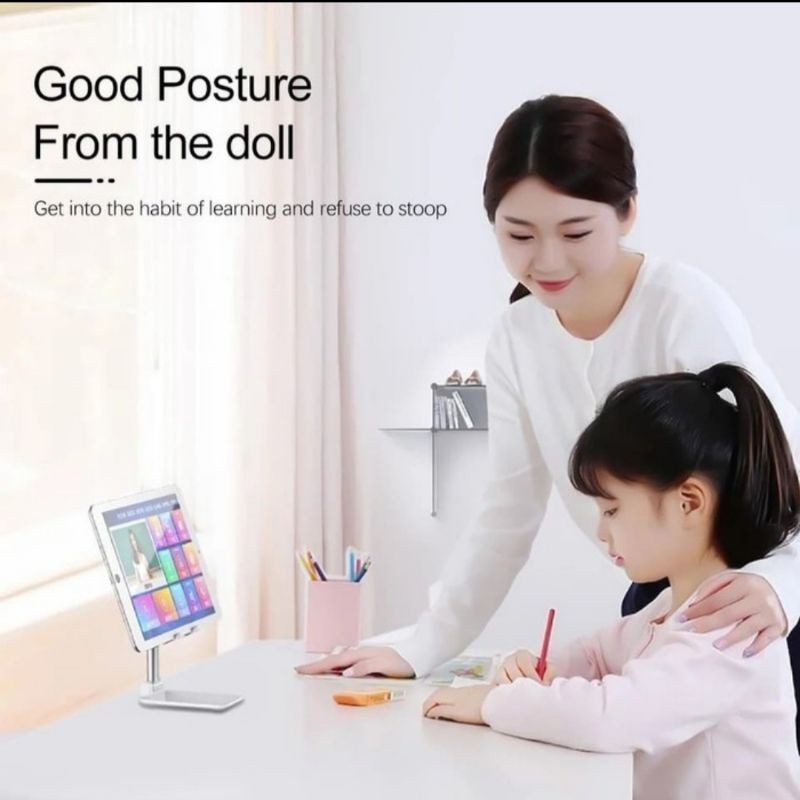 ADJUST STAND HOLDER FOR HANDPHONE &amp; TABLET DUDUKAN HP UNIVERSAL GOOD QUALITY