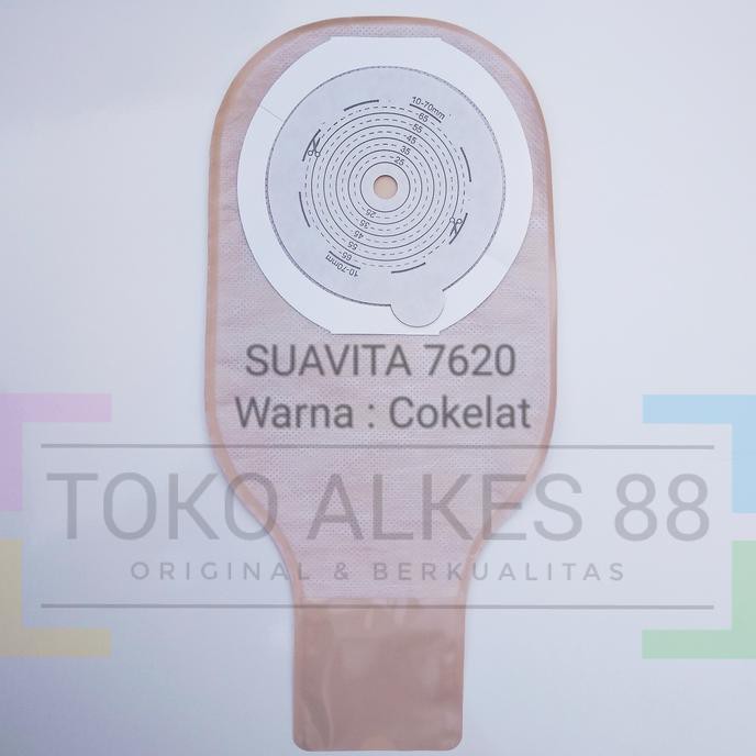 COLOSTOMY BAG / KANTONG KOLOSTOMI DEWASA WARNA COKELAT SUAVITA 7620