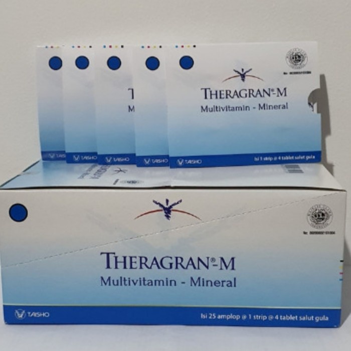 {candrastore} Theragran M 1 box 25 strip 100 tab Berkualitas