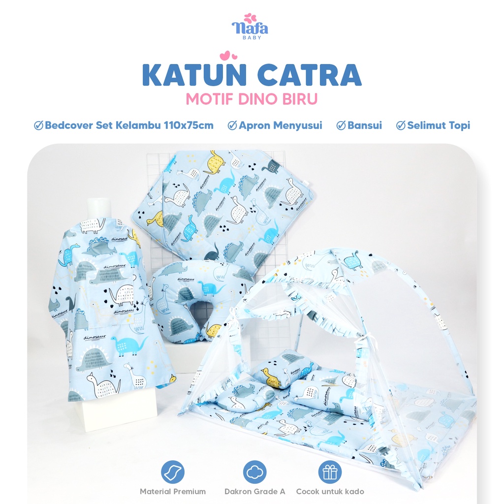 Newborn Package Include Bedcover Set Kelambu Bayi Selimut Topi Bantal Dan Apron Menyusui By Nafa Baby