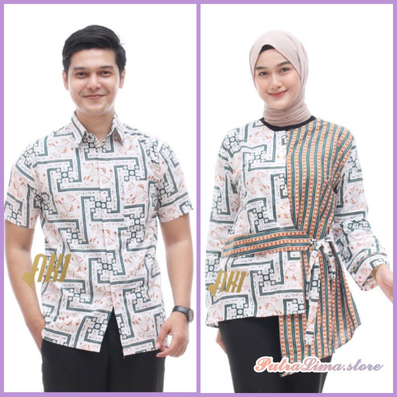 Couple Baju batik wanita modern Baju batik wanita couple