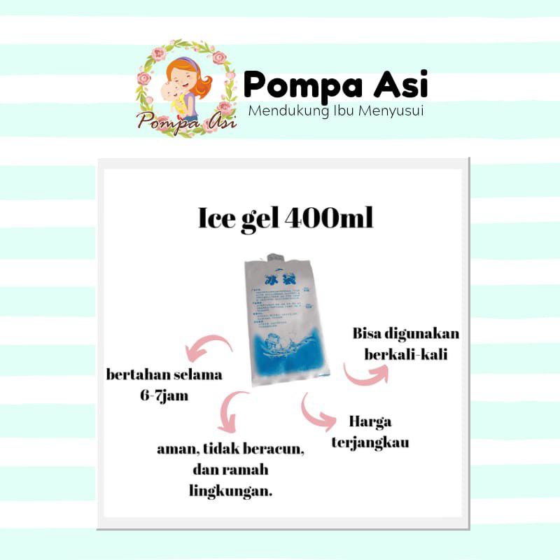 [rumahbayipdg] Ice gel 400 ml pendingin ASI ice gel tas asi