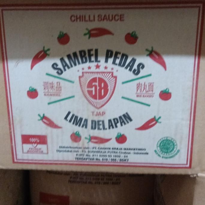 

1 DUS REFILL SAMBEL PEDAS TJAP LIMA DELAPAN 58 600ML ISI 24PCS
