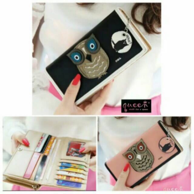 HOT ITEM DOMPET PANJANG WANITA OWL LUCU