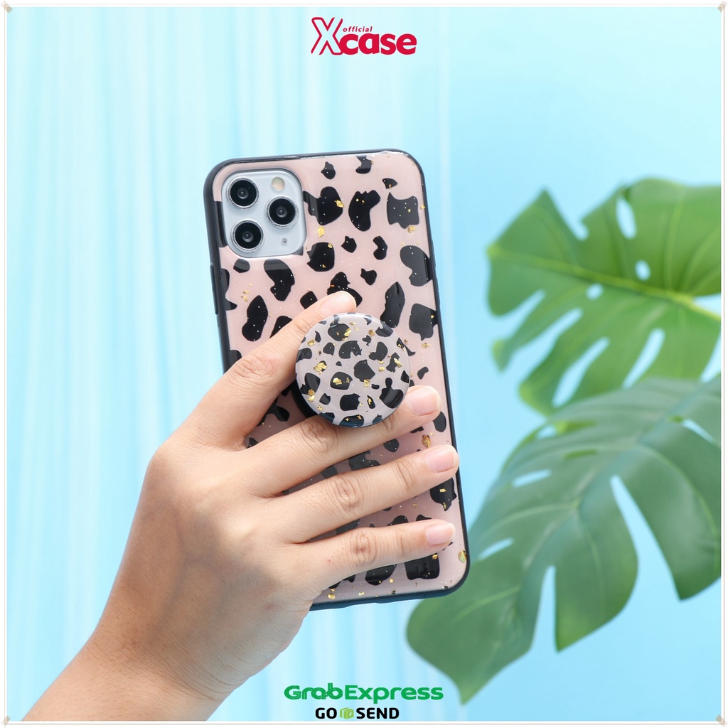 ANIMAL ZELO GLITTER SOFTCASE WITH GRIPTOK - FOR IPHONE VIVO XIAOMI 6 7 8 X XS XR 11 PRO MAX