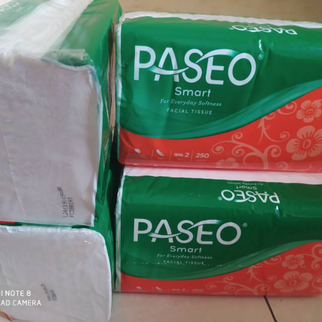 Tissue Paseo isi 250sheet 2ply, tisu paseo smart tissue lembut,paling laris