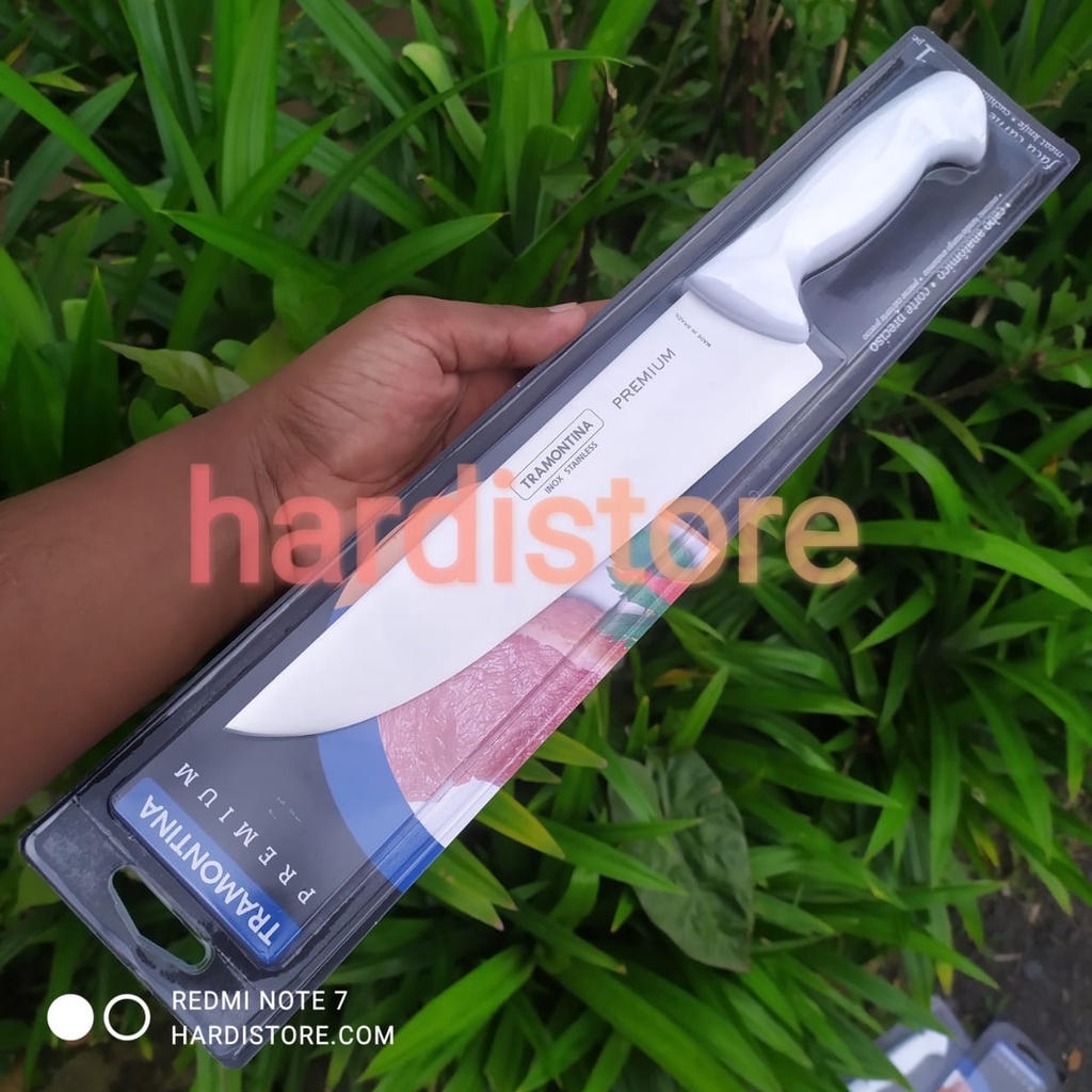 Pisau Sembelih Iris Daging 8 inchi / 20 cm Tramontina Meat Butcher Knife Premium 24473/188 White Sta