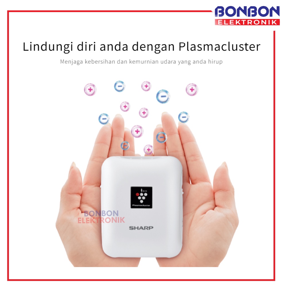 Sharp Personal Air Purifier IG-NM1-B/W Ion Plasmacluster USB Portable